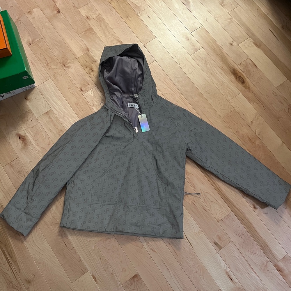 Saks Potts Grey Rain Snow Jacket
